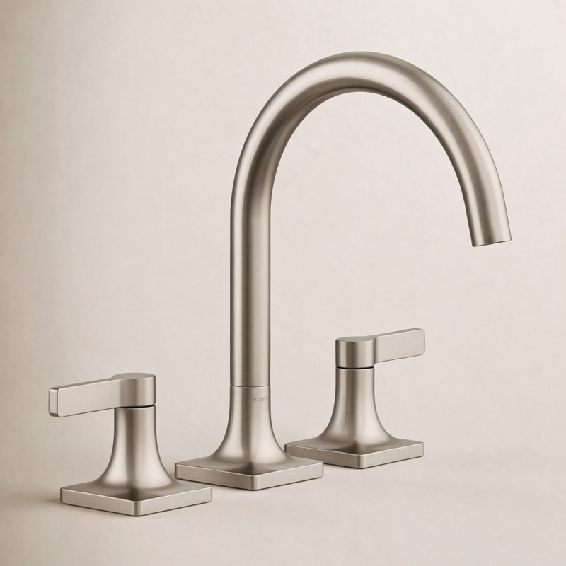 Deck Mounted Bath Faucet, Vibrant Brushed Nickel