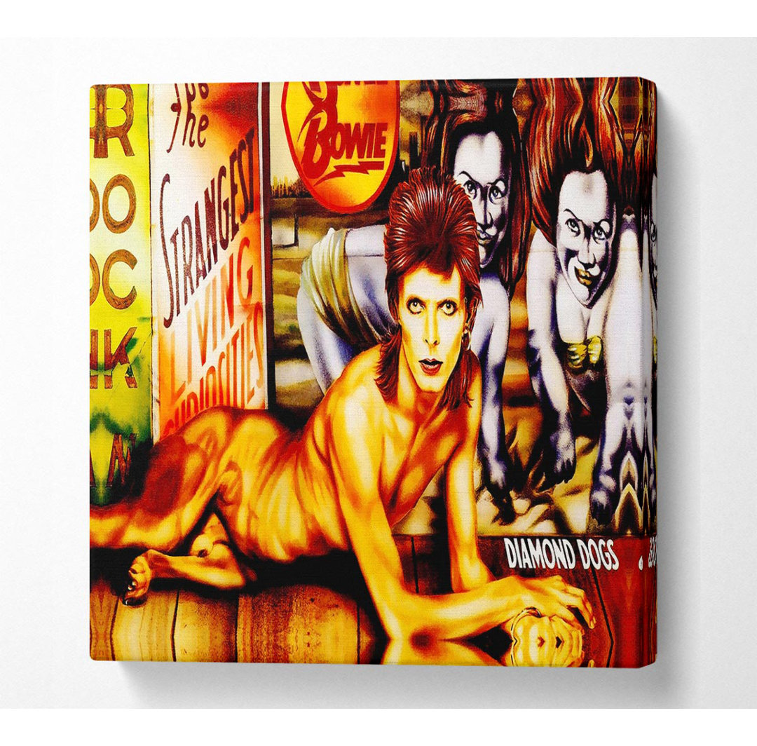 David Bowie Diamond Dogs - Kunstdrucke auf Leinwand - Wrapped Canvas