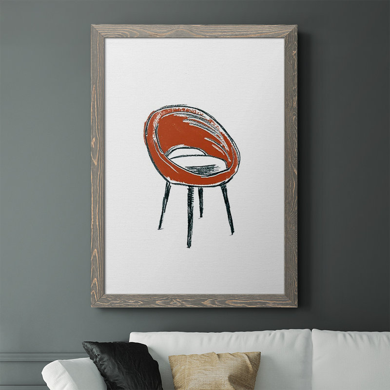 «Take A Seat V», reproduction encadrée de qualité supérieure - prête à être accrochée, H 37,5 po x l 27,5 po