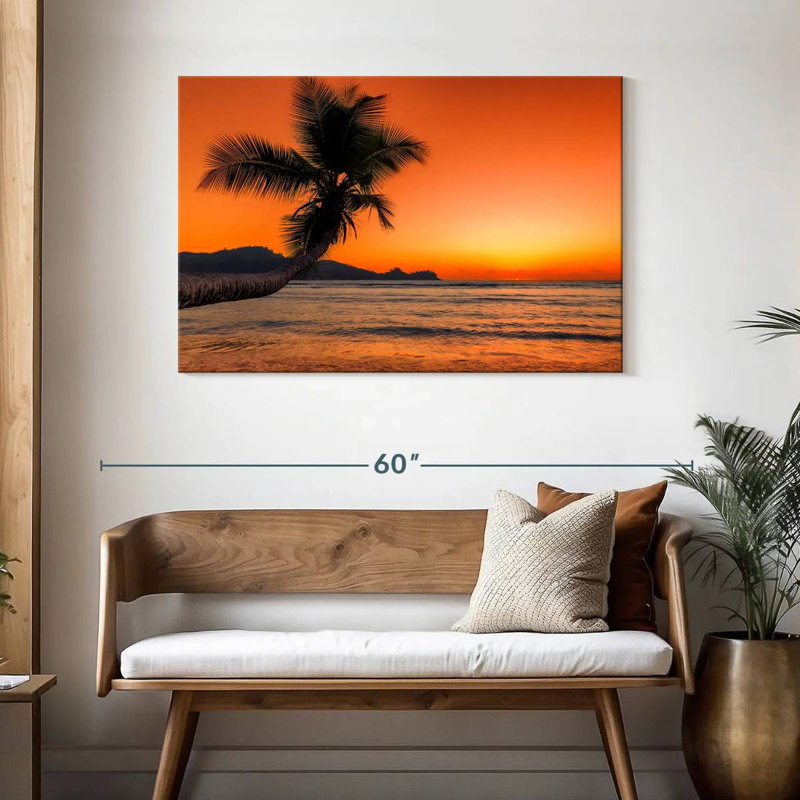 Gillard Beach Sunrise Palm, H 30 po x l 45 po