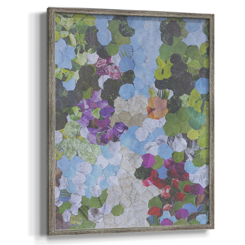 Iris Garden Framed Print - Solid Wood, 15" H x 12" W