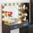 Vanity Desk With Mirror And Lights, Dressing Table With 2 Drawer, 3 Lighting Modes Adjustable Brightness, Suitable For Bedroom