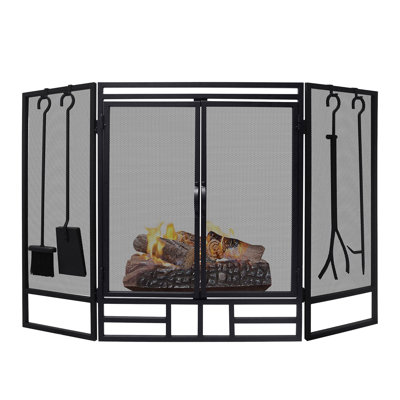 Sonrisa Iron Fireplace Screen