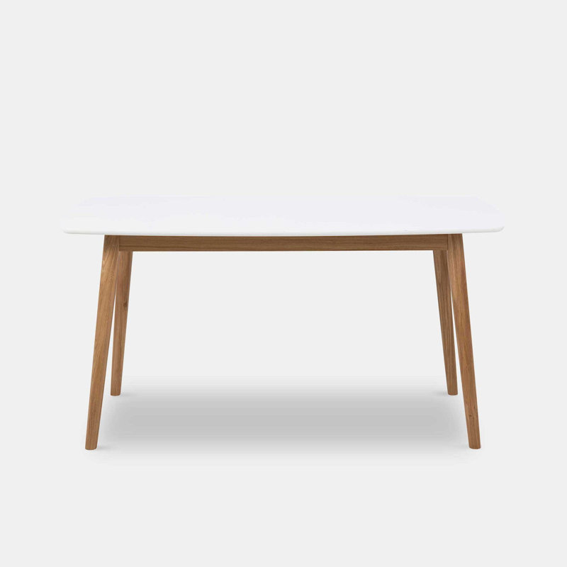 Vernia Solid Wood Base Dining Table