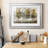 Linen Trees - Matted and Framed Under Acrylic Glass, Large Living Room Wall Art-667128200-667035204
