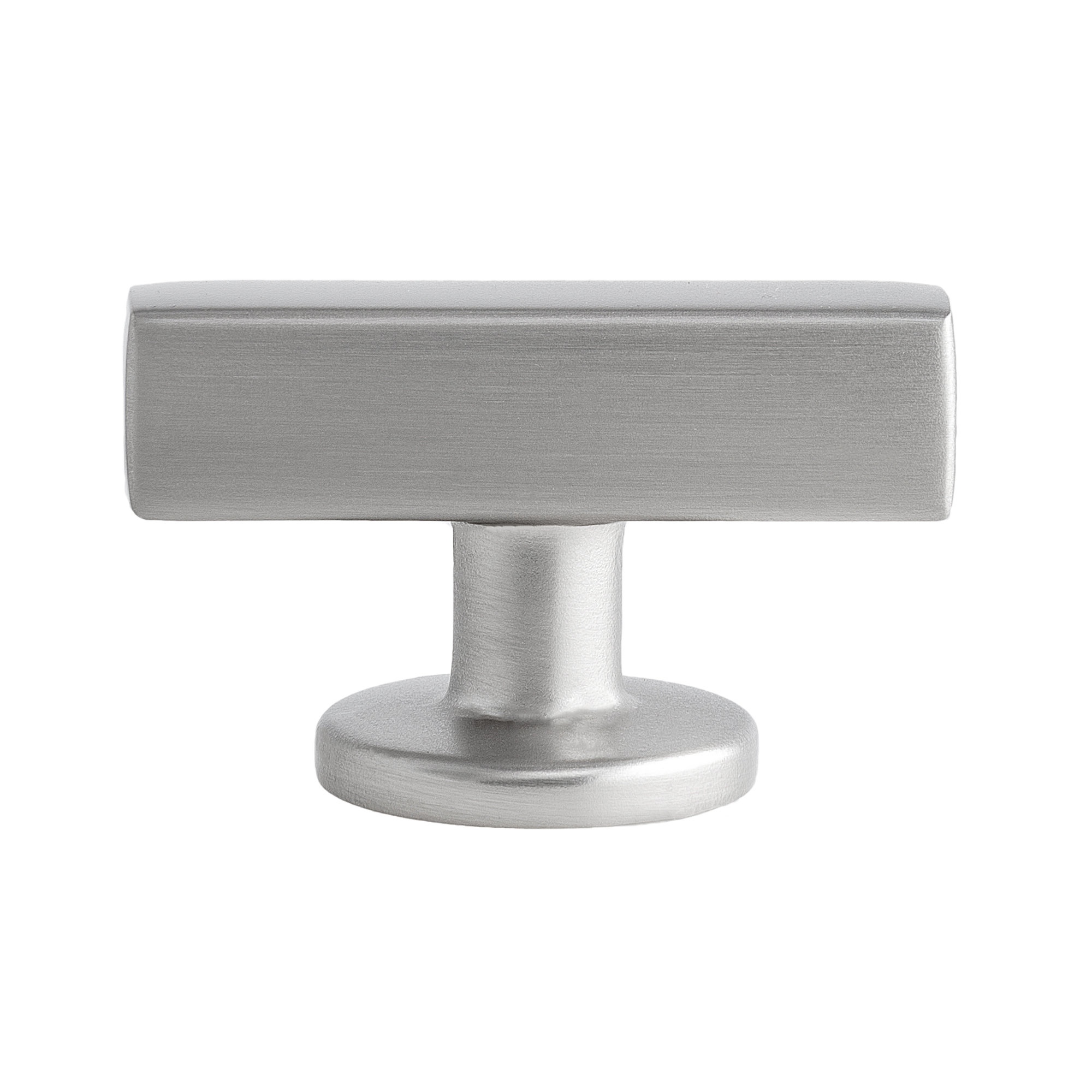 Flynn 1 7/8" Length Bar T-Knob, Satin Nickel