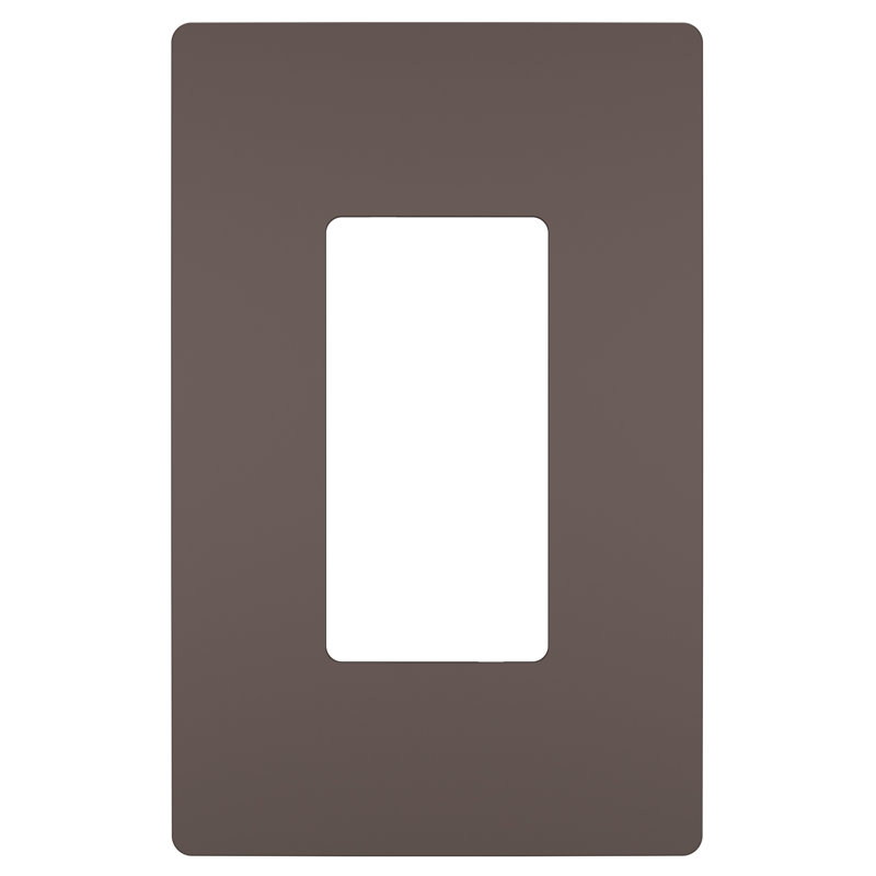 Radiant 1-Gang Decorator Rocker Screwless Wall Plate, Dark Bronze, 4.94" H x 3.15" W x 0.22" D