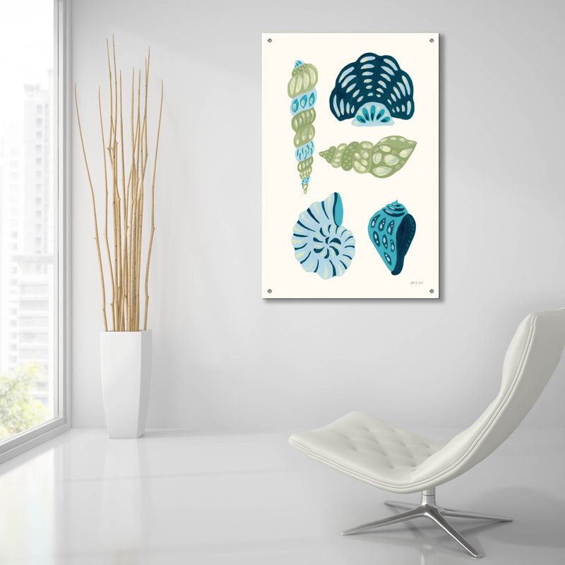 «My Tropical Shell Collection 2» par Yvette St. Amant, art mural en verre acrylique, H 36 po x l 24 po x P 0,2 po