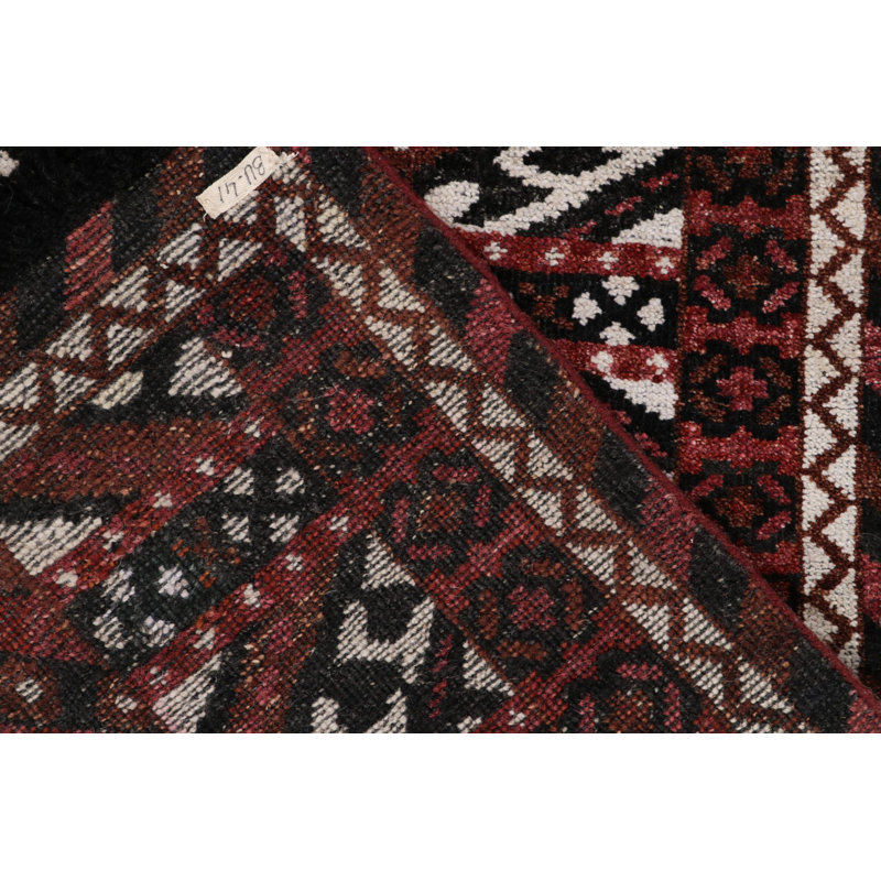 Burano Kilim Wool Geometric Area Rug, Runner 2'2" x 5'9"