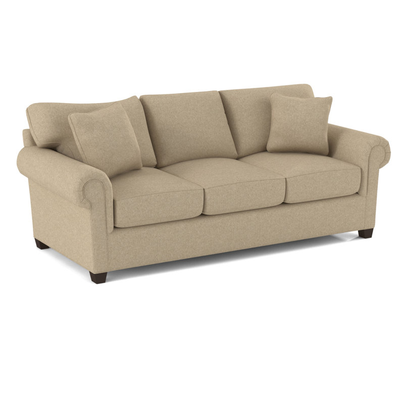 Grace 86" Sleeper Sofa Bed with Reversible Cushions, Innerspring, Dorset Taupe