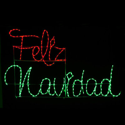 Décoration de fenêtre lumières del feliz navidad 167