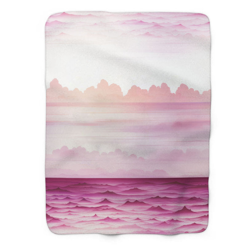 Couverture romantique 1 pièce Sherpa Premium, Grand lit