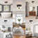 3-lights Semi Flush Mount Ceiling Light Fixtures with Transparent Glass Shade