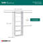 Tour de garde-robe suspendue 25 po. Suiteymphony