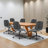 Keavey 23" Wide Leather Mid Back Mid-Century Modern Office Chair-101644258-101644259