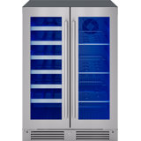 Zephyr Presrv 24" 21-Bottle and 64-Can Dual Zone Wine and Beverage Cooler