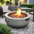 Small Concrete Round Fire Pit Bowl