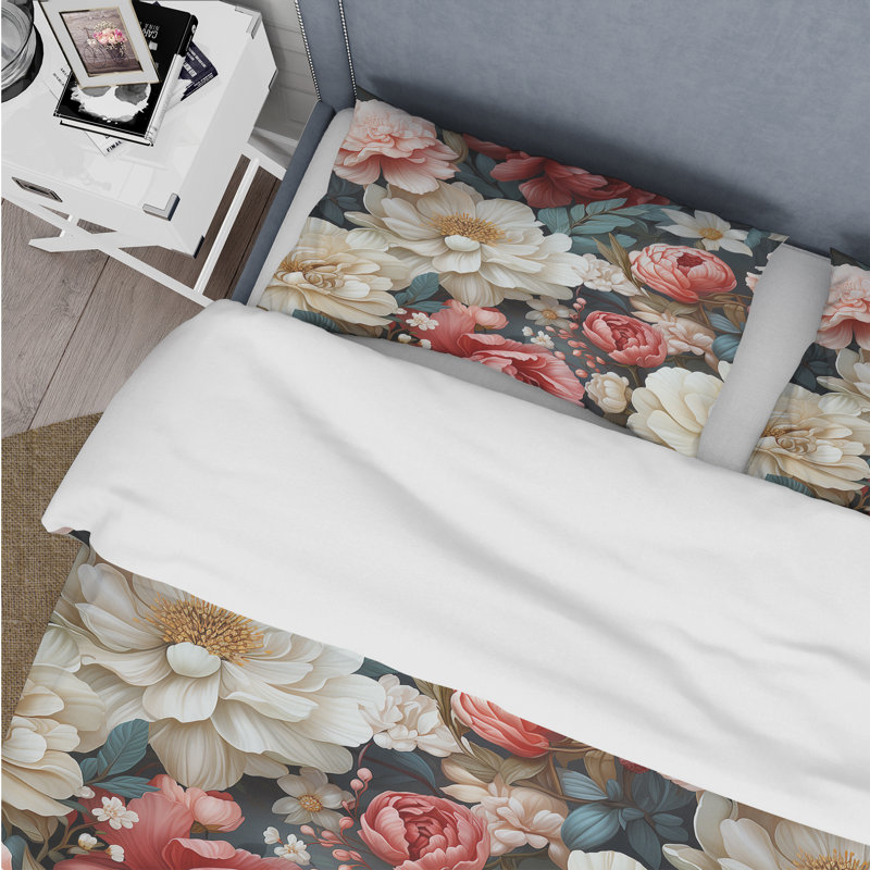 Ensemble de housse de couette rétro Boho, Housse de couette simple + 1 taie décorative stan