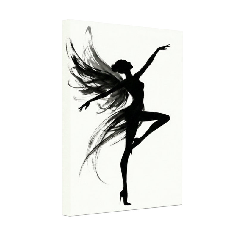 «Abstract Silhouette Fairy Dance», reproduction d'art, H 36 po x l 24 po