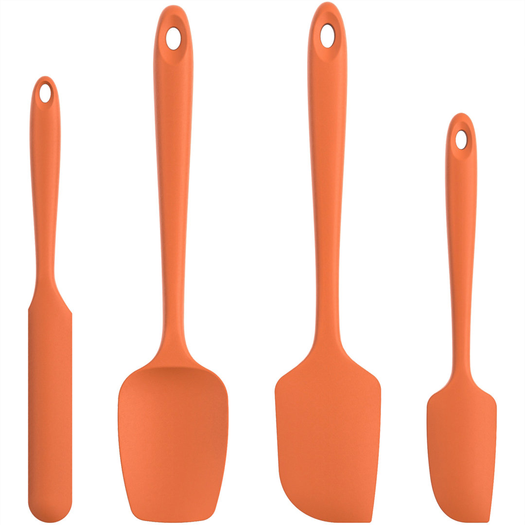 U-Taste 600ºF Heat-Resistant Silicone Spatula Set, 4-Piece BPA-Free Kitchen Baking Cooking Tools U-Taste 