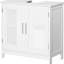 2 portes sous le lavabo - Portes d'armoire peu encombrantes pour salle de bain