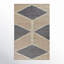 Kenyetta Geometric Hand-Loomed Jute/Sisal Area Rug in Gray/Ivory/Tan-792844667