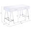 Bureau moderne blanc laqué lustré avec finition et port, style contemporain