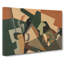Glass And Checkerboard by Juan Gris - Wrapped Canvas Painting-61854924