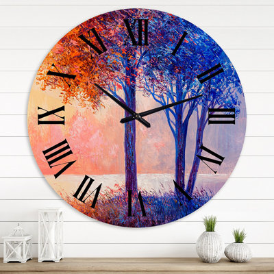 Horloge murale Lake River