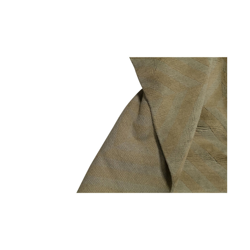 Tapis beige et brun noué à la main de haute qualité