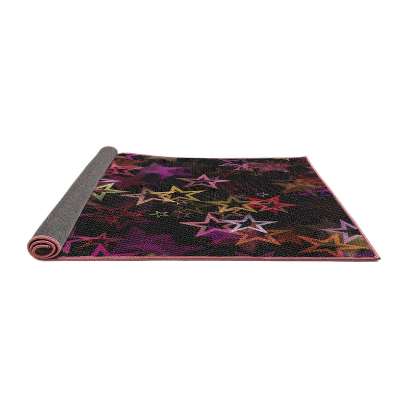 Tapis décoratif rose Schillinger, Rond 7 pi
