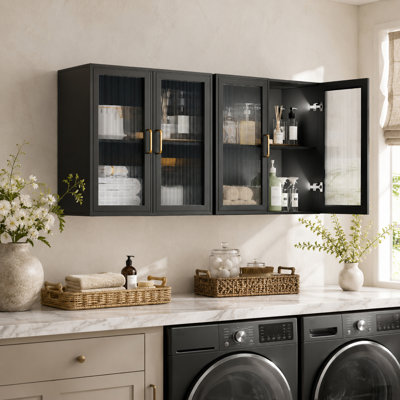 48" Kitchen Wall Cabinet 4 Doors