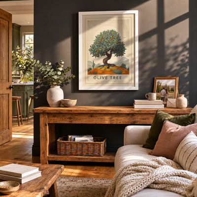 Olive Tree Botanical - Framed Print
