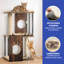 Modern Wood Cat Tree-1598524440