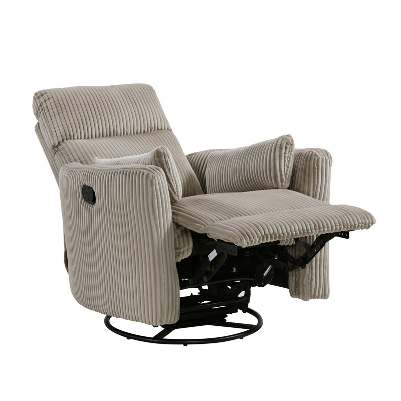Fabric Upholstery Accent Chair, Taupe Chenille