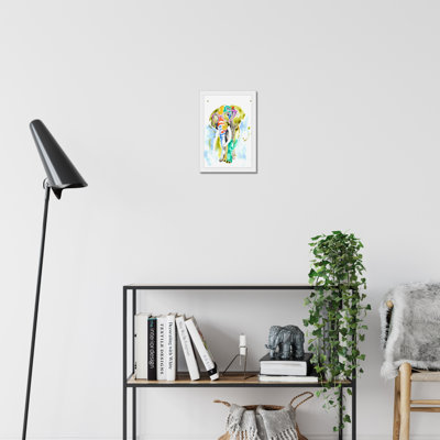 Smarty-Pants Elephant by Jennifer Goldberger - Painting