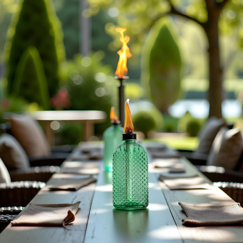 4-Pack Table Torch,Torch Wicks, Torch Light,Tabletop Torch,Citronella Torch,Garden Torch