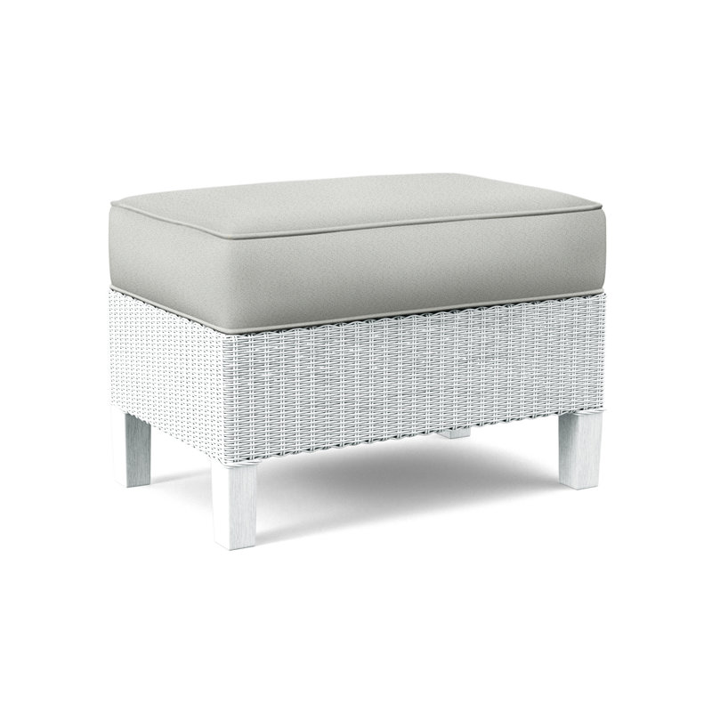 Repose-pieds standard 25 po Gibraltar, Blanc givré, Tissu performance blanc 0851-94