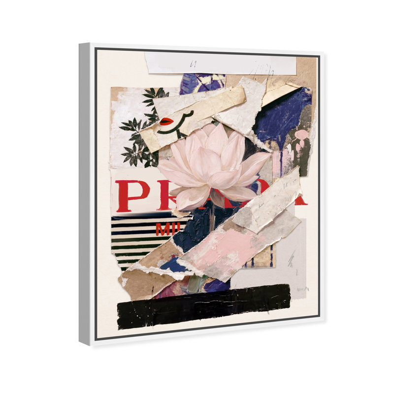 Milano Collage Print by Oliver Gal, 17"H x 21"W, White Floater Frame