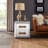 Industrial Aluminum End Table
