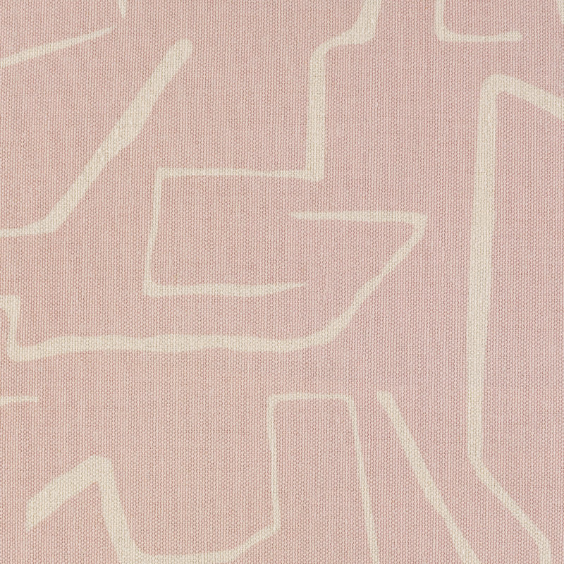 Pale Pink Square Kids Pillow with Woven Design