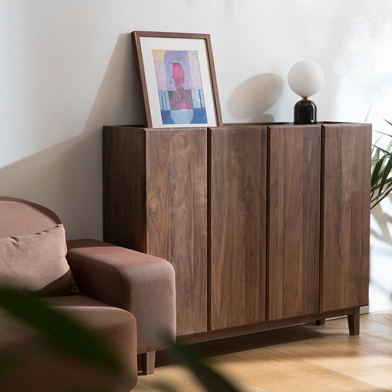 Armoire de rangement pour chaussures Nordic, Noyer