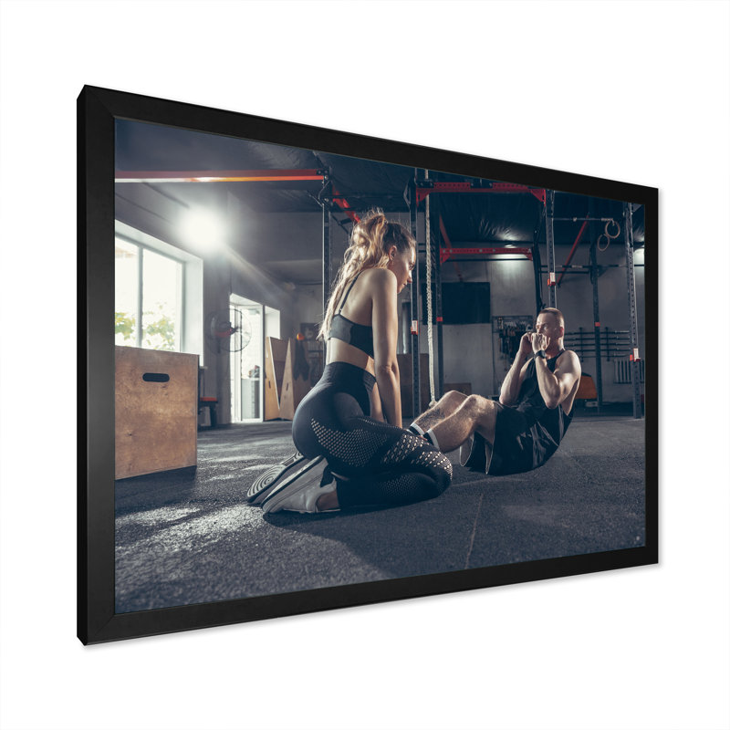 Couple de formation I sur toile, H 34 po x l 44 po x P 1,5 po, Cadre photo noir