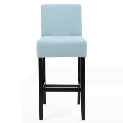 30-inch Fabric Barstool with Solid Wood Frame