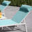 Silko Outdoor Metal Chaise Lounge with Table , Cushion Included-1294698795