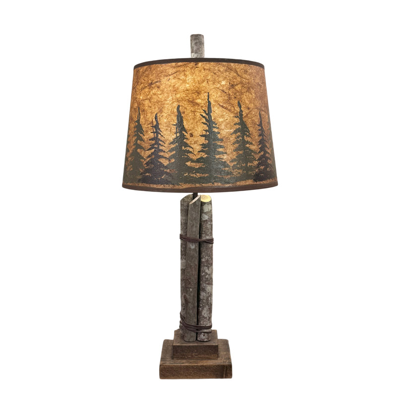 Stick Accent Lamp w/ Rough Sawn Base