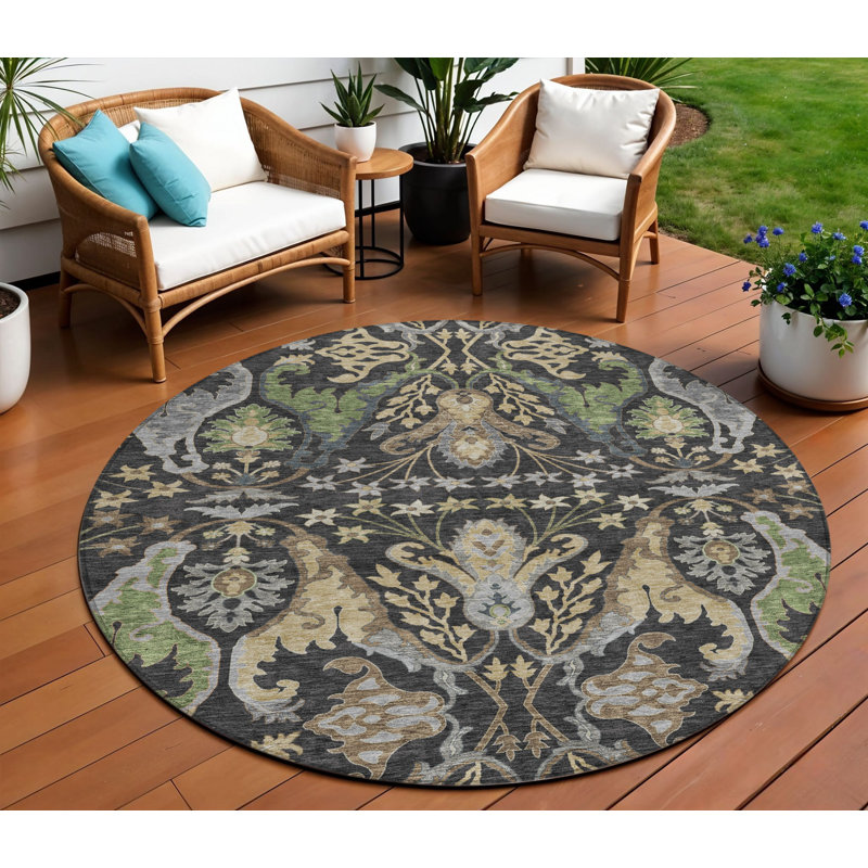 Tapis d'intérieur rond 8 pi
