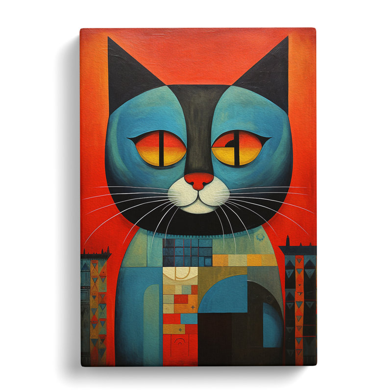 Persian Cat Constructivism - Print, 76cm H x 50cm W x 3cm D