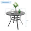 Ensemble repas pour 4 personnes avec table ronde et coussins inclus