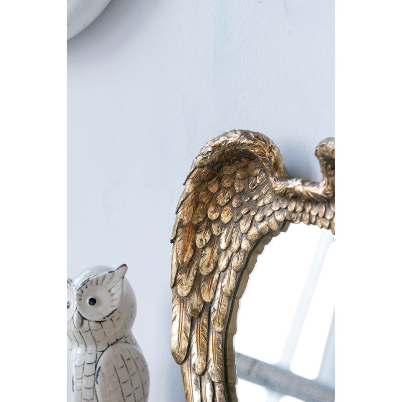 Miroir d'appoint Golden Wing, miroir de 9,3 po x 12,2 po.